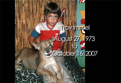 Young Troy and Lion